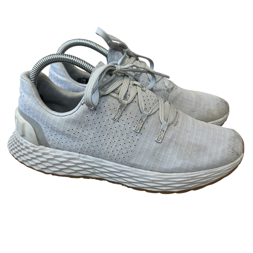 NoBull Gray Gum Ripstop Runners Sneakers Shoes Womens Size 8.5 Trainers - Picture 1 of 9